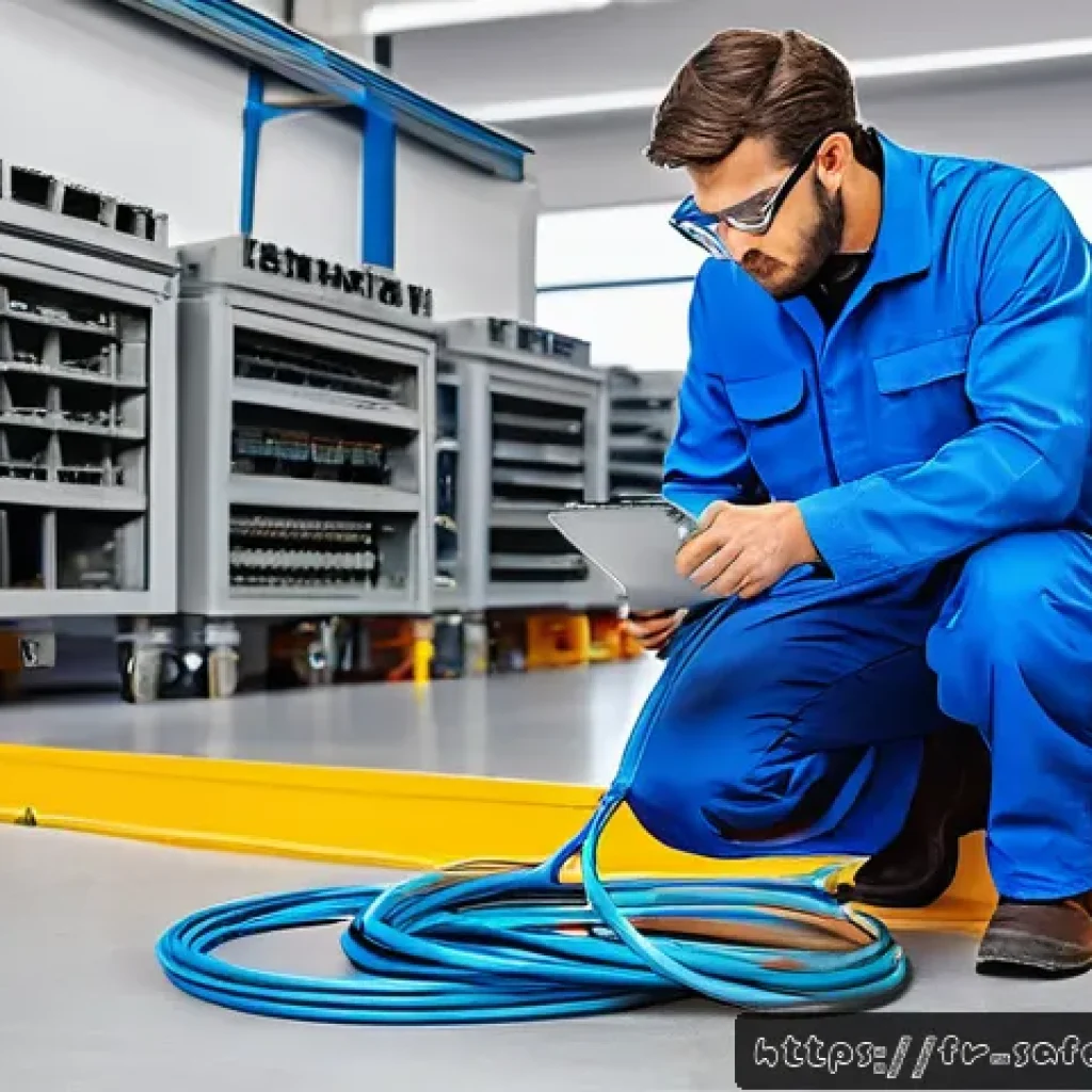 실무 중심의 안전관리 실습 방법 - A modern French industrial workspace showing diverse employees actively performing a daily visual sa...