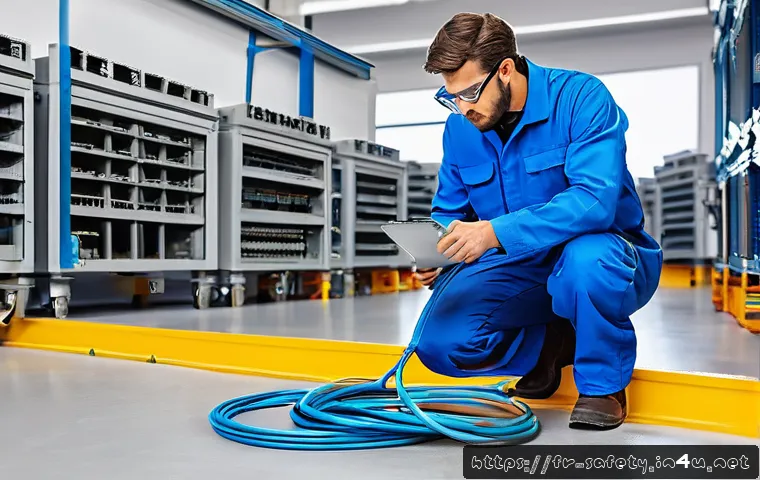 실무 중심의 안전관리 실습 방법 - A modern French industrial workspace showing diverse employees actively performing a daily visual sa...